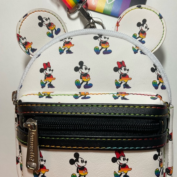 🌈Disney Loungefly Mickey and Minnie Mouse Mini Bag - Picture 2 of 6